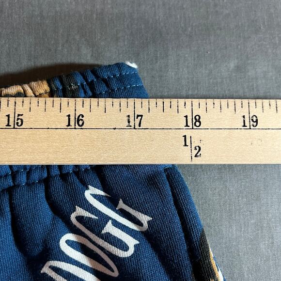 Cross Colours Snoop Dog Sweatshorts Mens Large Blue Drawstring Novelty Rap Y2K - Picture 11 of 11